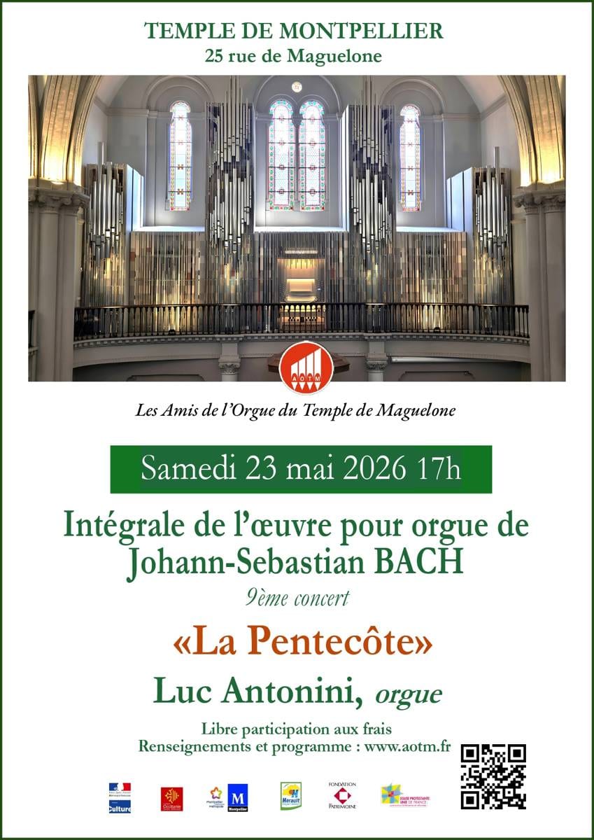 9ÈME CONCERT DE L'INTÉGRALE J.S. BACH "LA PENTECÔTE"