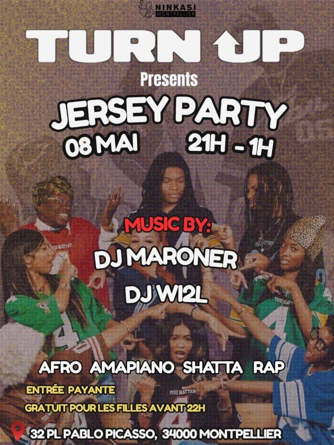 TURN UP - JERSEY PARTY