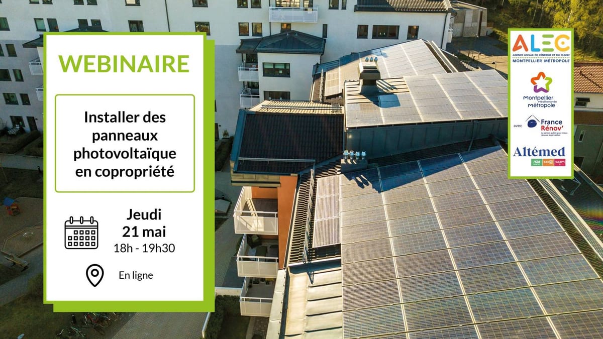 Webinaire : Le photovoltaïque en copropriété